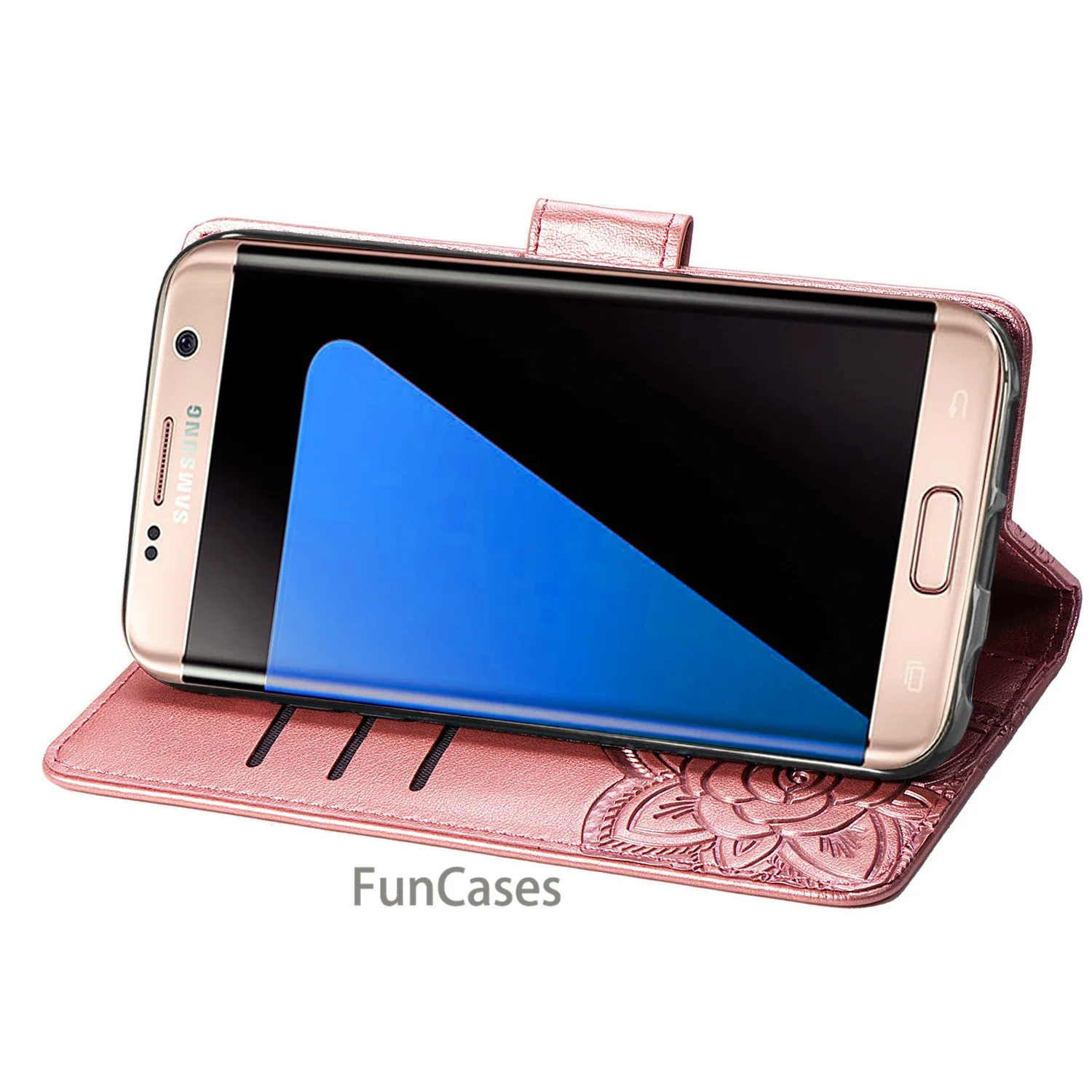 Luxury Wallet Case For Samsung Galaxy S7 Edge Cover Flip Leather Phone Mobile Shell | Мобильные телефоны и аксессуары