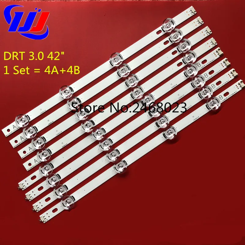 

Новинка 100%, светодиодные ленты для LG 42LB5800, 42LB5700, 42LF5610, 42LF580V, LC420DUE, FG панель DRT 3,0 42 A/B Тип 6916L-1709B 6916L-1710B