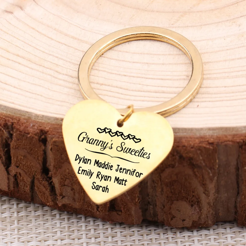 Private Customized Keychain Heart Shape Jewelry For Couple Lover Family Keyring Gift Birthday Souvenir Car Key Pendant Decor | Украшения и