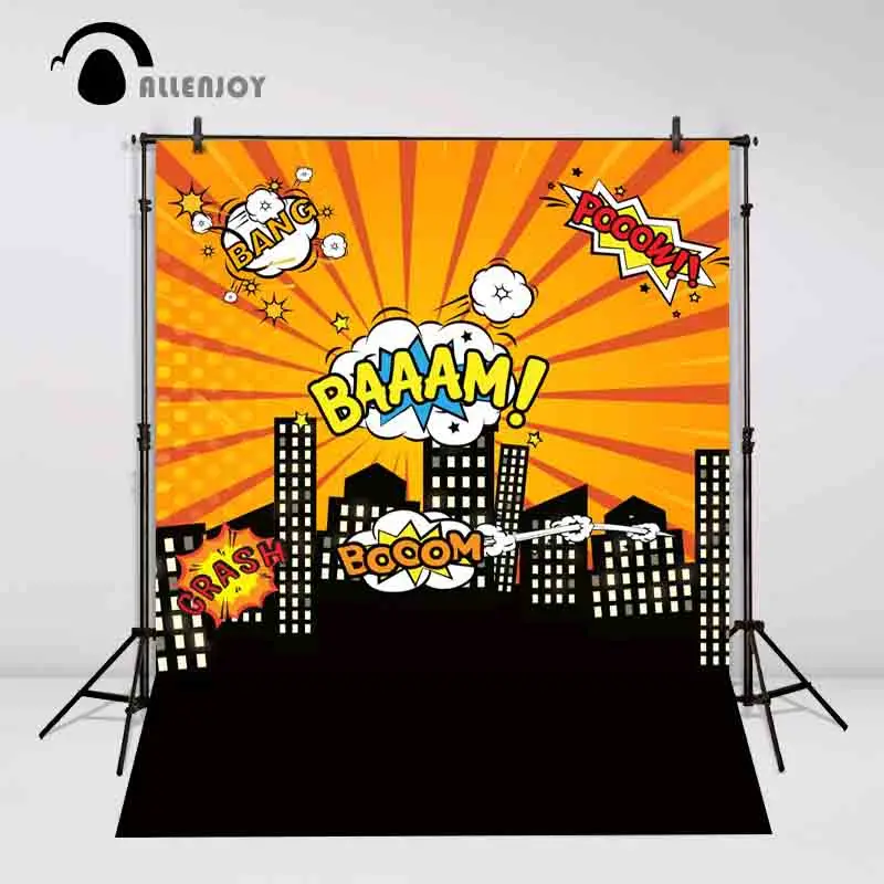 

Allenjoy фоны для фотостудии вечевечерние дети Фон герой города здания фотография фоны для фотостудии