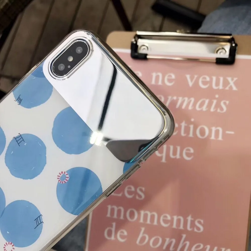 Роскошный зеркальный чехол ORYKSZ для iphone XS Max X 6 S 7 8 Plus чехлы XR милый силиконовый