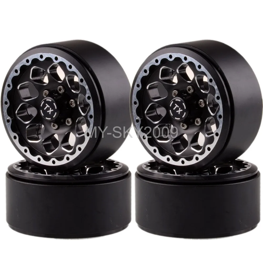 4 шт. алюминиевый Beadlocks 1 9 &quotобод колеса 1065 для 1:10 RC внедорожный Грузовик Джип Buugy