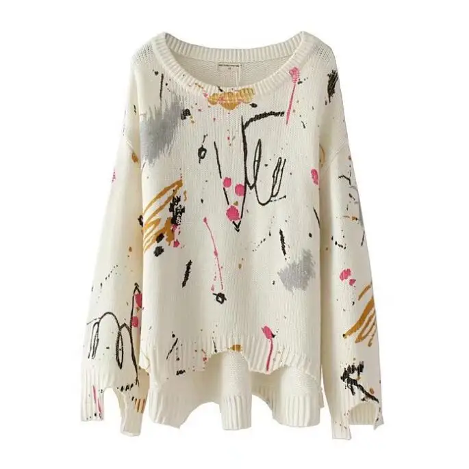 Пончо 2018 Акрил Компьютер трикотажные реального для женщин свитеры и пуловеры в