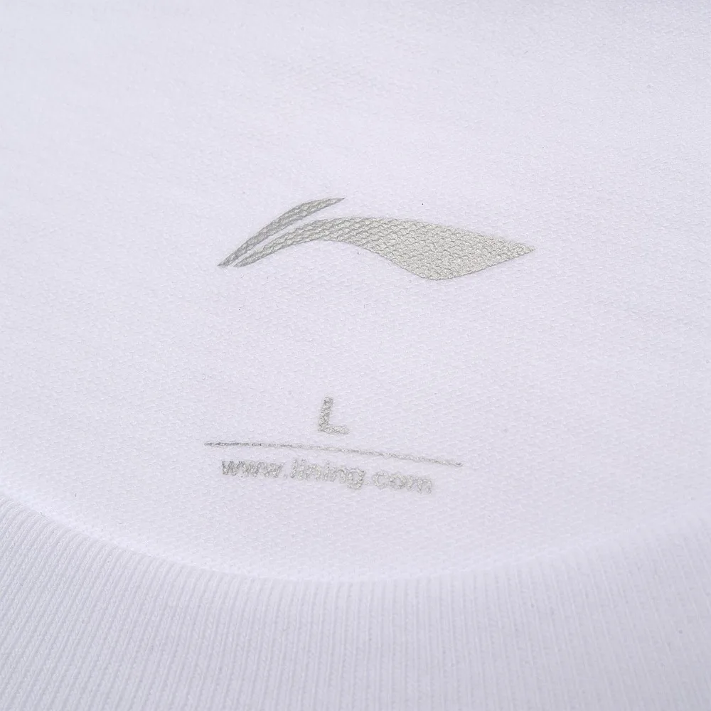 Li-Ning Мужская баскетбольная Футболка с принтом Wade 100% хлопок дышащая Стандартная