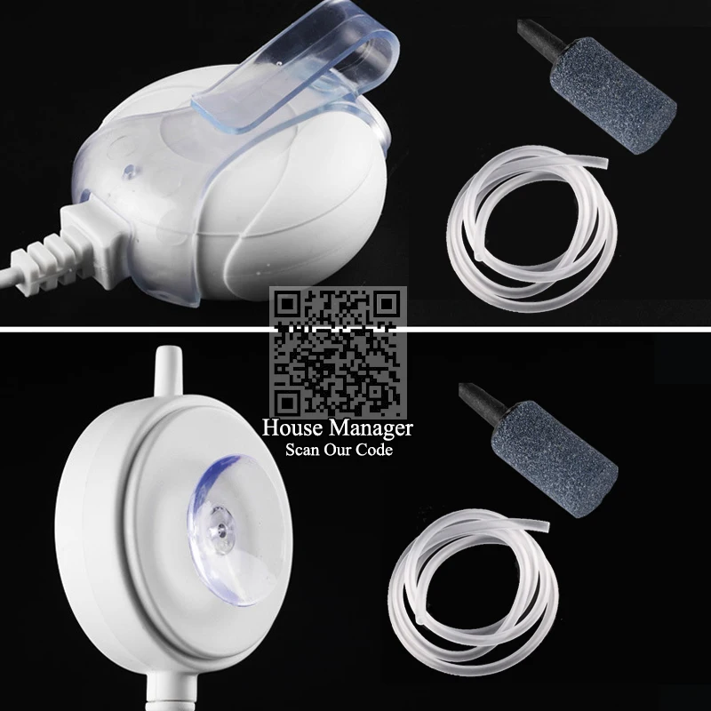 Мини воздушный насос для аквариума тихий всасывающий резервуар настольный