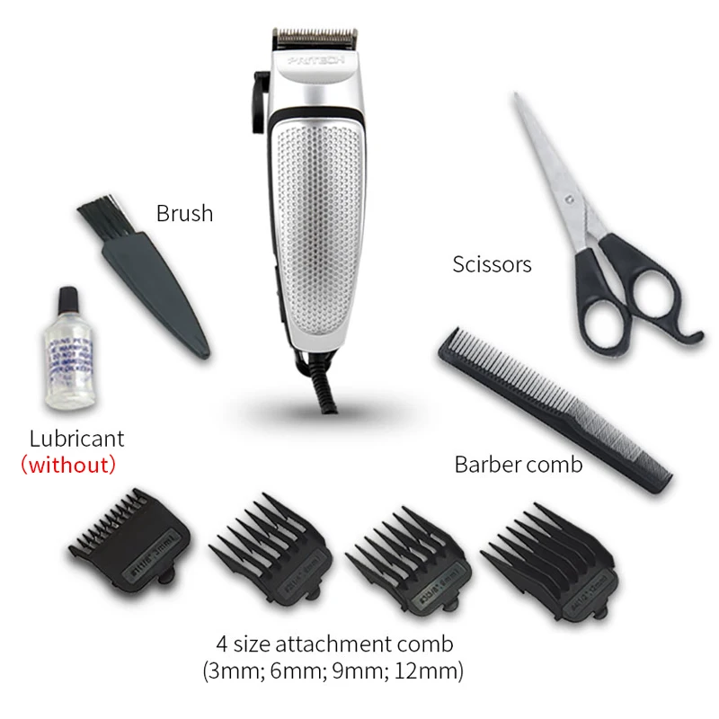 PRITECH 12W Powerful Hair Cutting Machine Adjustable Professional Clipper Electric trimmer For Men Sharp Beard Trimmer | Бытовая