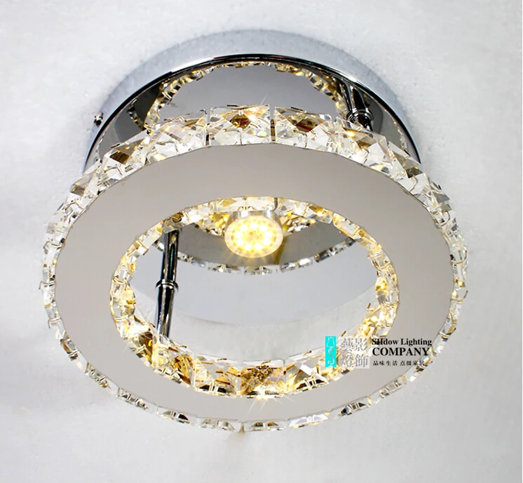 Потолочные светильники современные светодиодные с кристаллами 20 см|ceiling lamp