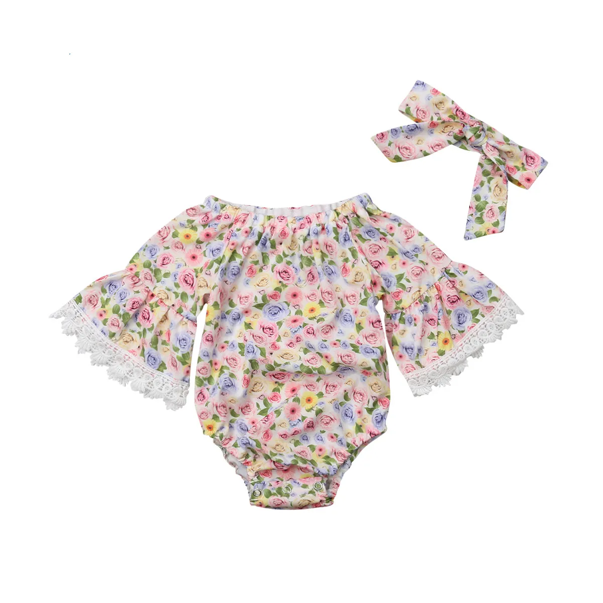 Emmababy 2 шт. для новорожденных маленьких девочек 2018 осень Повседневное с длинным