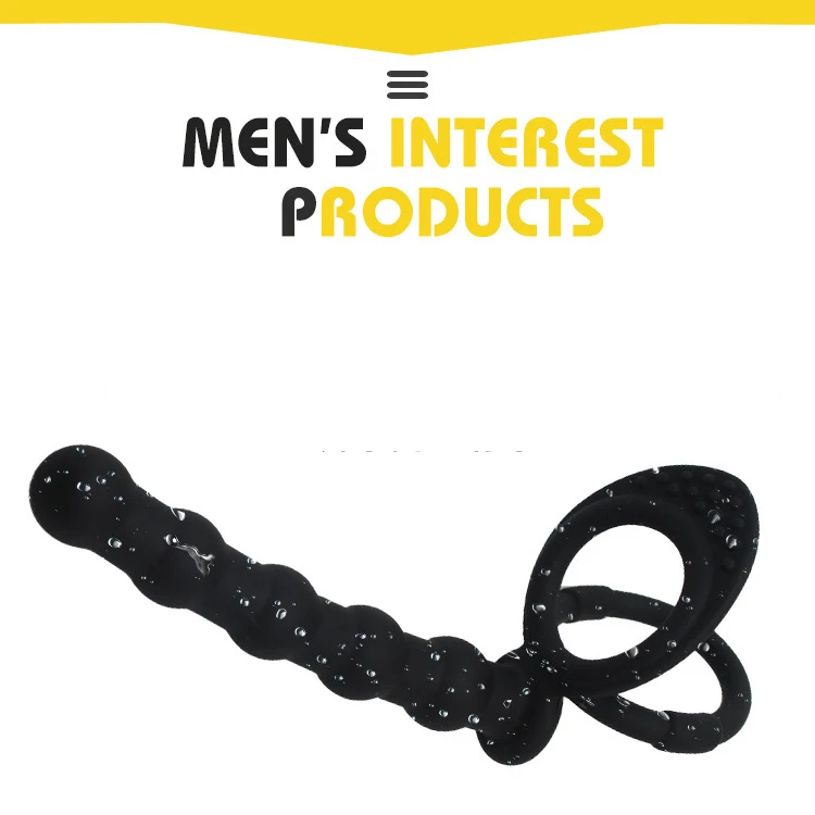 BDSM Bondage Penis Bullet Vibrator Beads Anal Plug Silicone Toys Butt G-Spots Stimulate Masturbation Adult Sex | Красота и здоровье