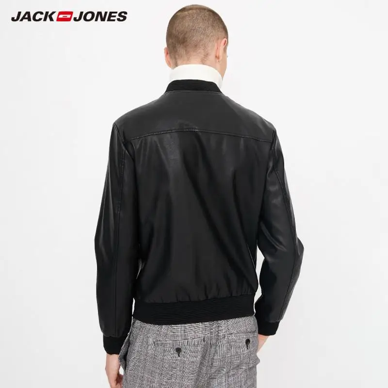 JackJones осень мужская трендовая Повседневная куртка на молнии с длинным рукавом