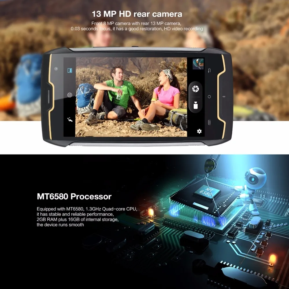 Оригинал Cubot Kingkong mt6580 четыре ядра сотовый телефон Android 7 0 смартфон 2 ГБ Оперативная