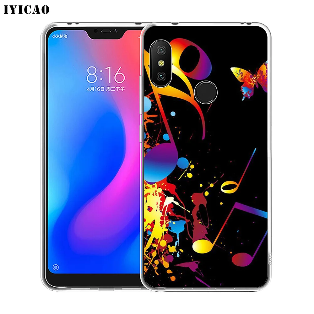 IYICAO музыкальный Мягкий силиконовый чехол для телефона Xiaomi Redmi 4A 5A 6A note 7 6 5 Pro Plus 4X