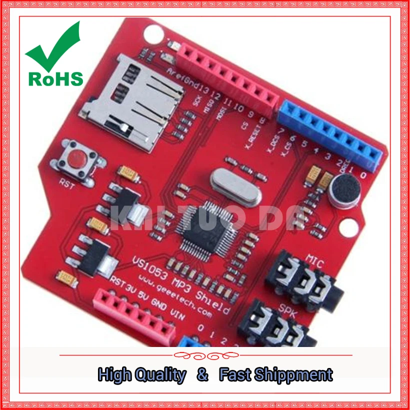 

MP3 Music VS1053B board shield with TF card slot
