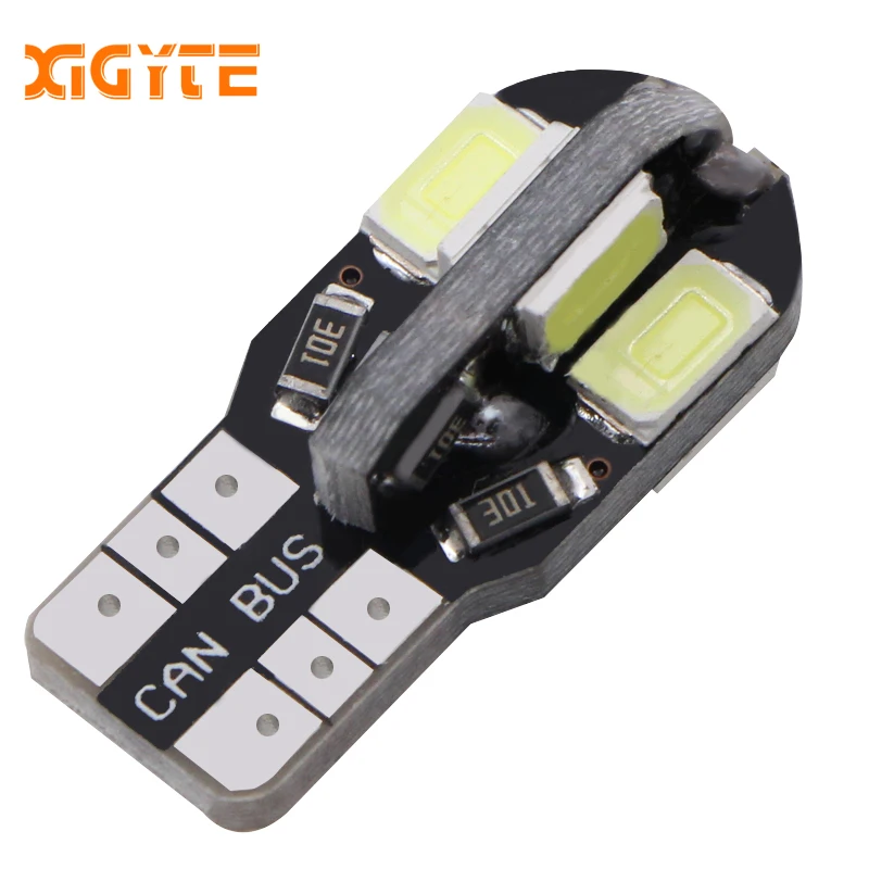 1 шт. Автомобильный светодиодный T10 8SMD 2825 W5W 5630 5730 светильник для автомобиля Canbus NO