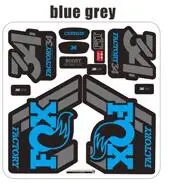 blue grey FOX 34 горный велосипед Передние наклейки на вилке велосипед Велоспорт Fox34 MTB наклейки - Цвет: blue grey