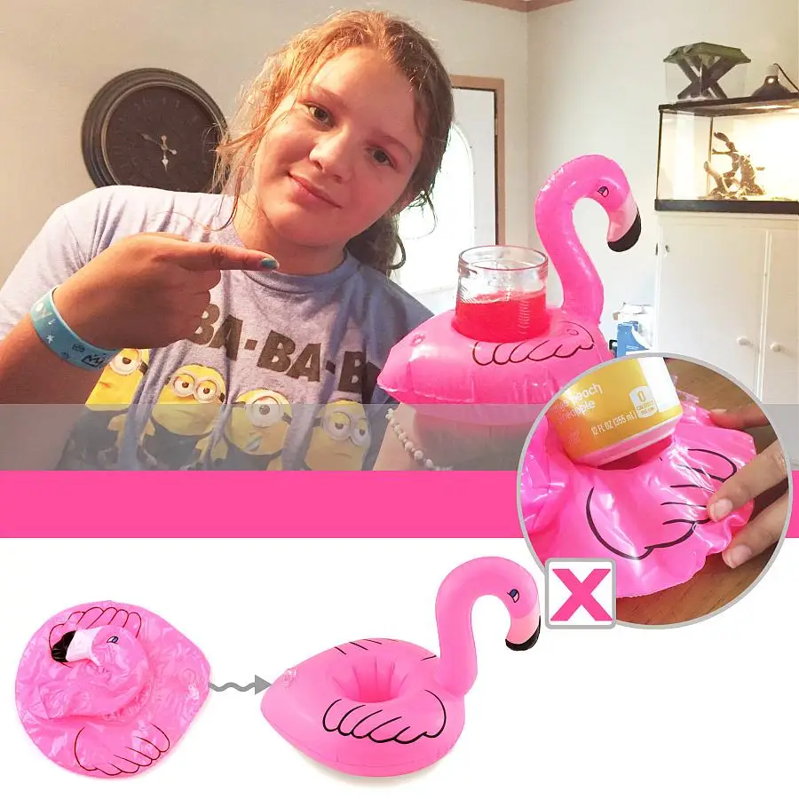 Надувные фламинго напиток может держатель мобильного телефона подставки для