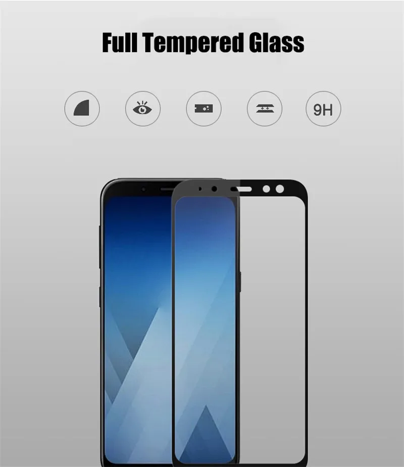2 шт для samsung Galaxy A8 закаленное стекло 9H Взрывозащищенная защитная пленка для экрана для samsung A8 A6 Plus