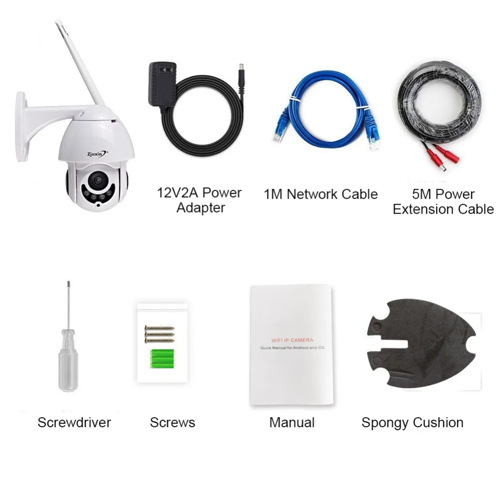 Ip-камера wifi наружная PTZ скоростная купольная 360 CCTV камера Wi-Fi Водонепроницаемая 1080P камера видеонаблюдения ipcam внешняя XMEYE