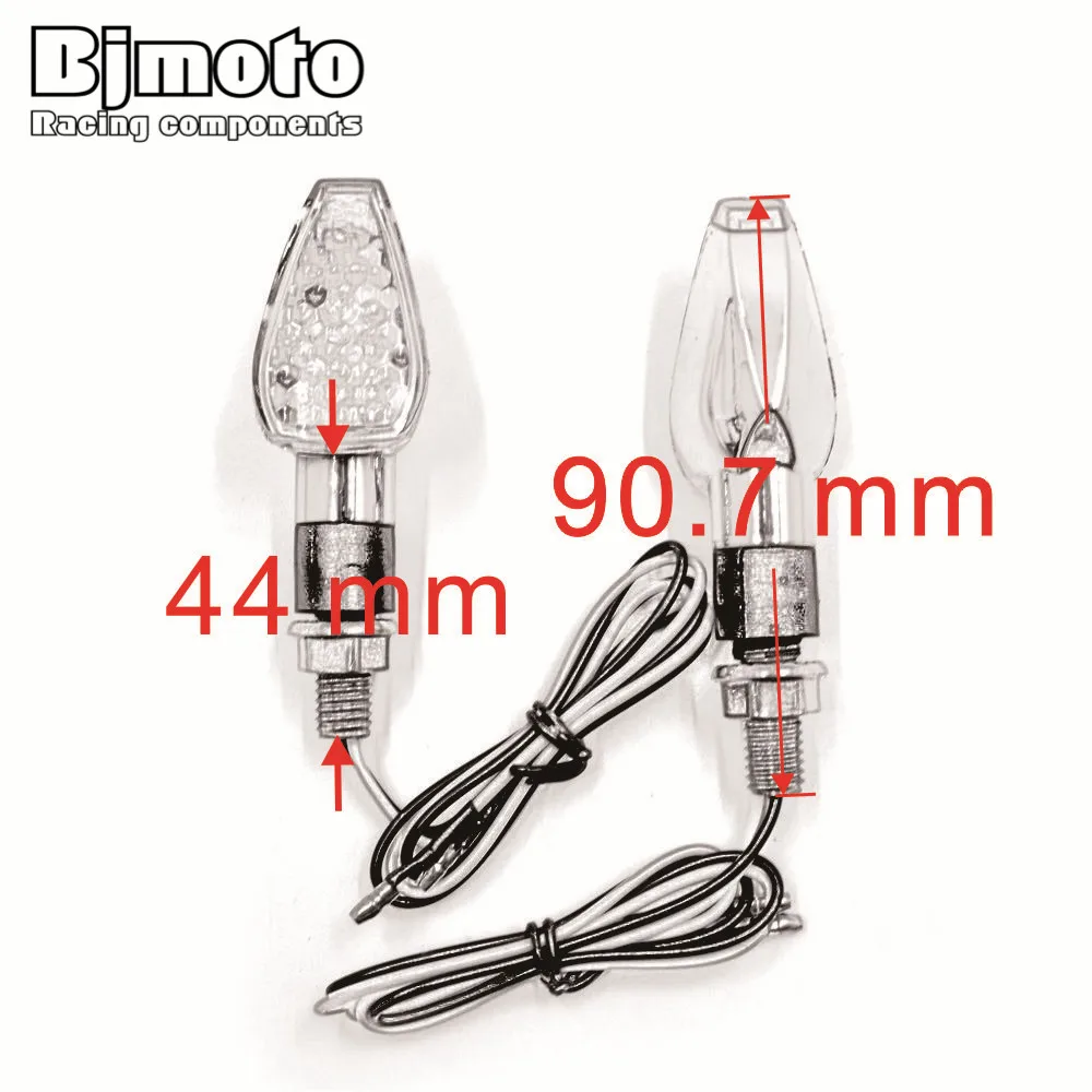 Мотоциклетные поворотники Bjmoto светодиодные индикаторы поворота для мотоциклов