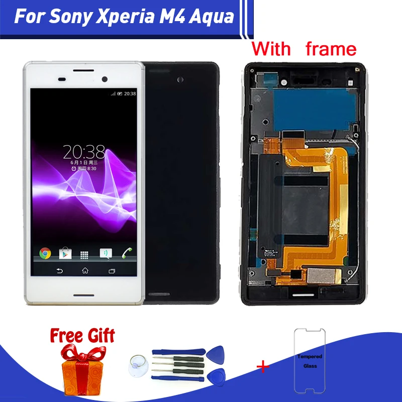 Сменный ЖК экран для Sony M4 Aqua сенсорный Xperia E2303 E2333|Экраны мобильных телефонов| |