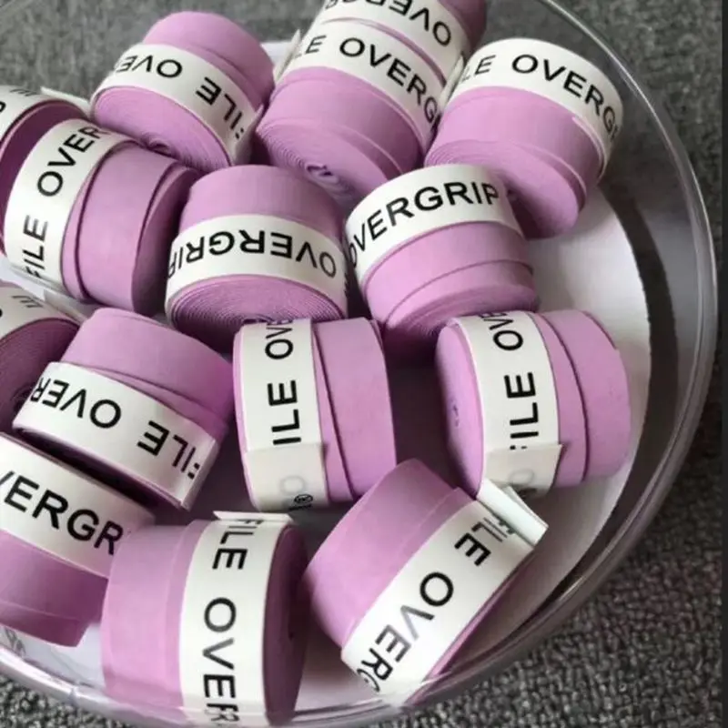 Pink 60 шт(разные цвета) сухая на ощупь теннисная рукоятка, ракетка для тенниса, ракетка для бадминтона, овергрипы - Color: Pink