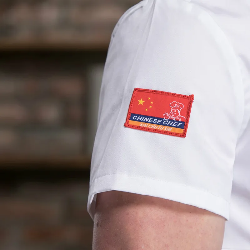 Летняя воздухопроницаемая Униформа с короткими рукавами для шеф повара в стиле
