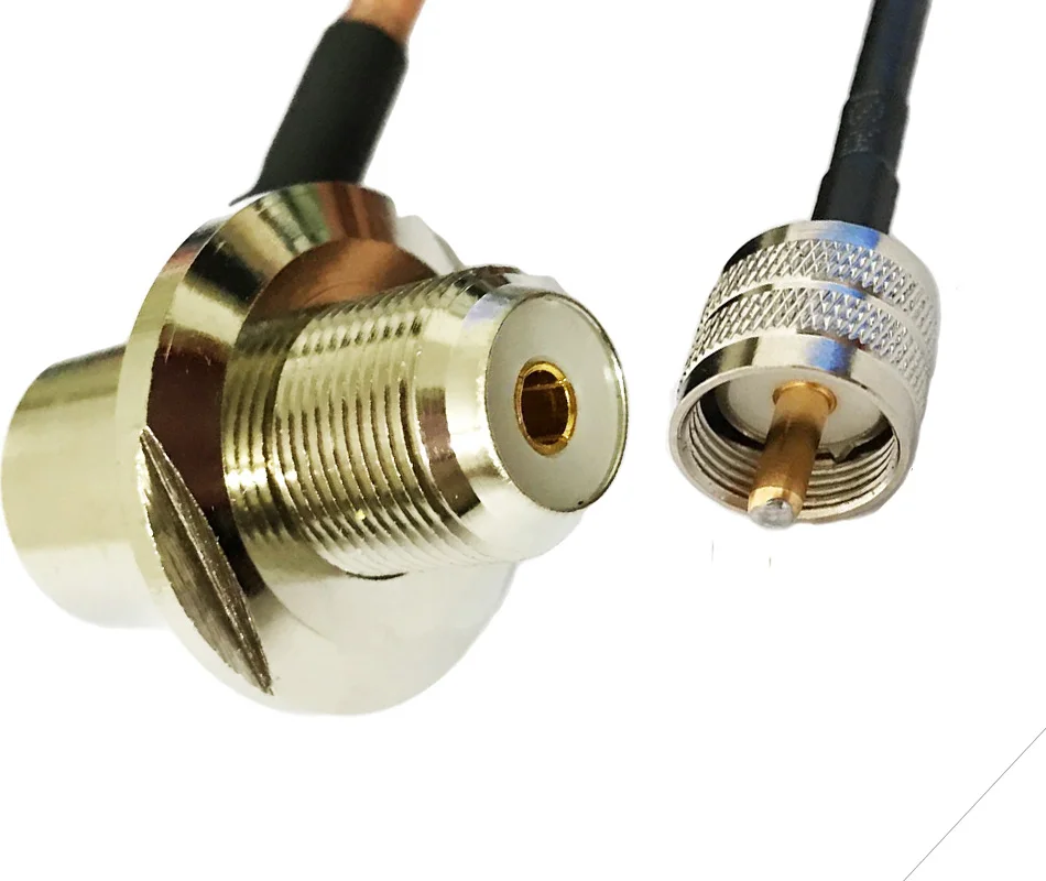 UHF PL259 штекер для SO239 женский автомобиля мобильного радио антенна RF отрезок