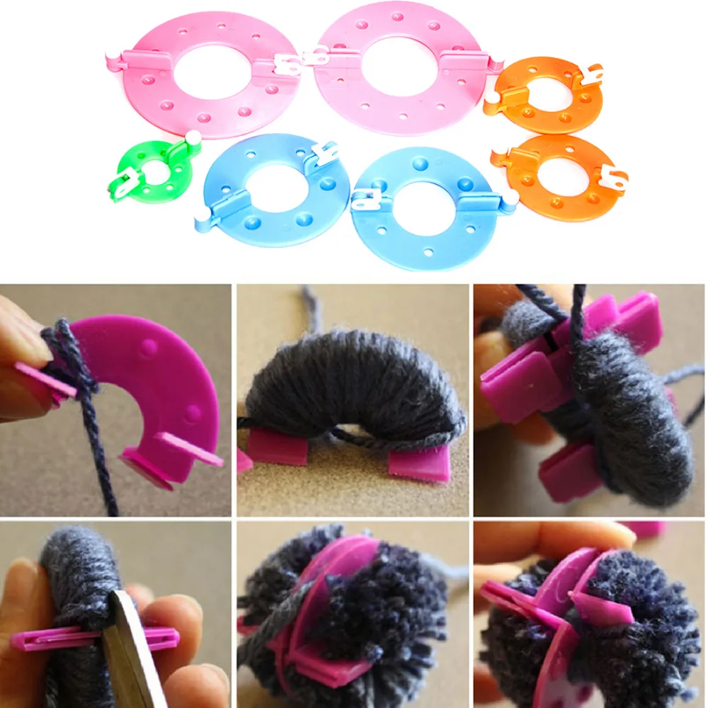 Набор инструментов для шитья 8 шт. 4 размера набор вязания игла Крафт шерсть|pom pom