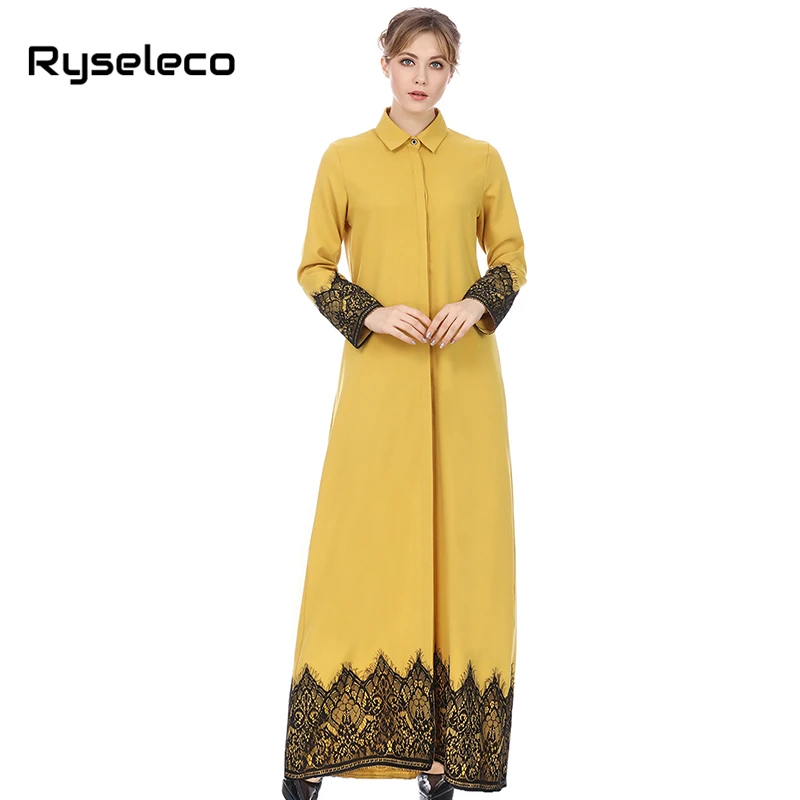 Винтажная Женская Прямая рубашка на Среднем Востоке свободные платья пуговицах