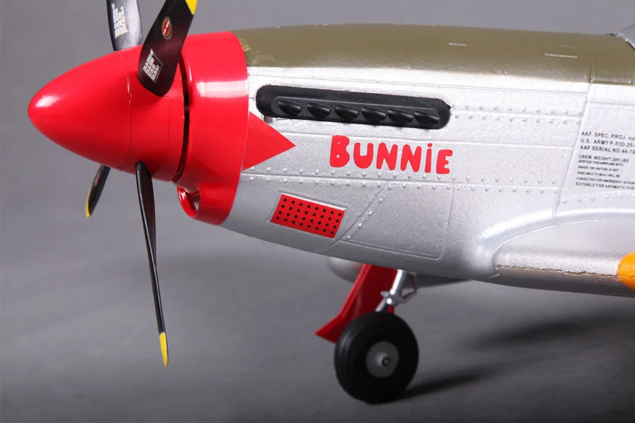 FMS 800 мм/Mini Warbird P51/P-51 D Mustang V2 красный хвост PNP Duralble EPO весы радиоуправляемая модель