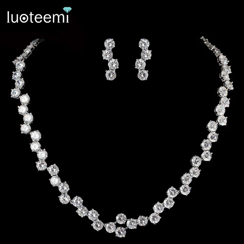 LUOTEEMI Новые Топы модные роскошные сверкающие AAA кубический цирконий теннис
