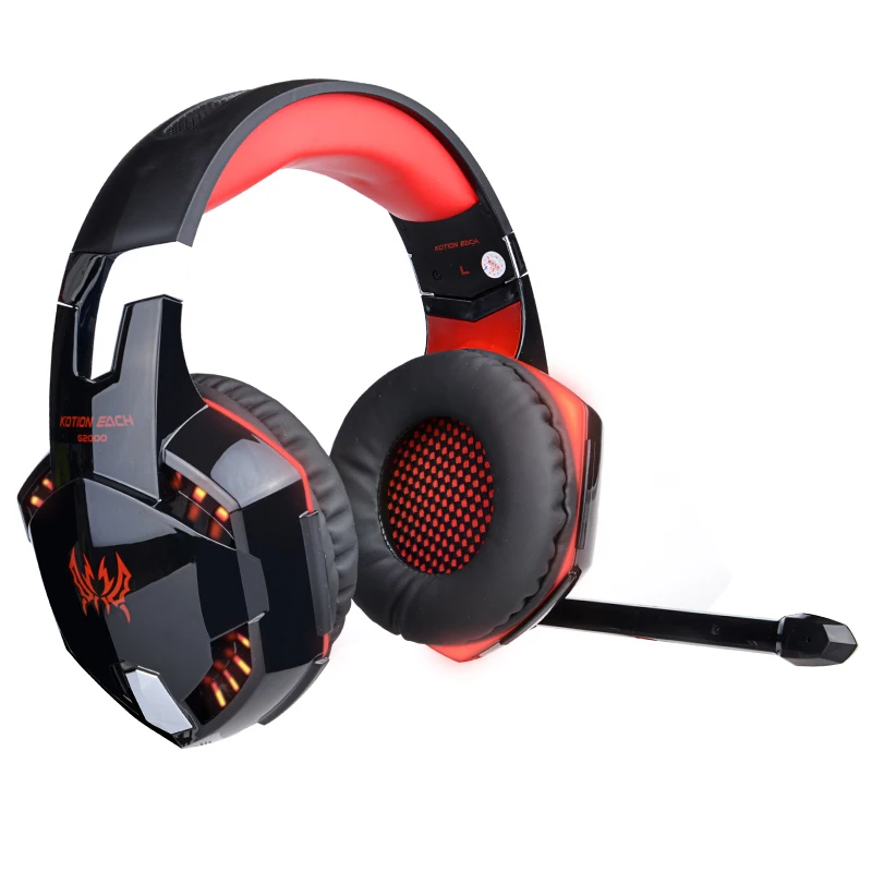 KOTION EACH G2000/G9000 PS4 гарнитура бас Игровые наушники шлем с микрофоном для ПК мобильный