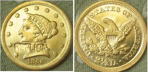 

$2,5 Liberty Gold 1856 копия монет
