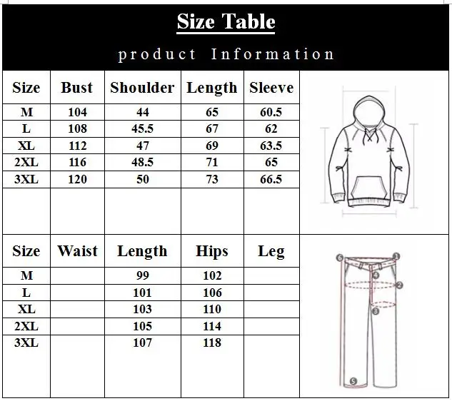 

RLYAEIZ High Quality 2 Piece Set Fleece Warm Men 2017 Winter Casual Printed Hooded Hoodies + Pants Tracksuits Man Sporting Suits