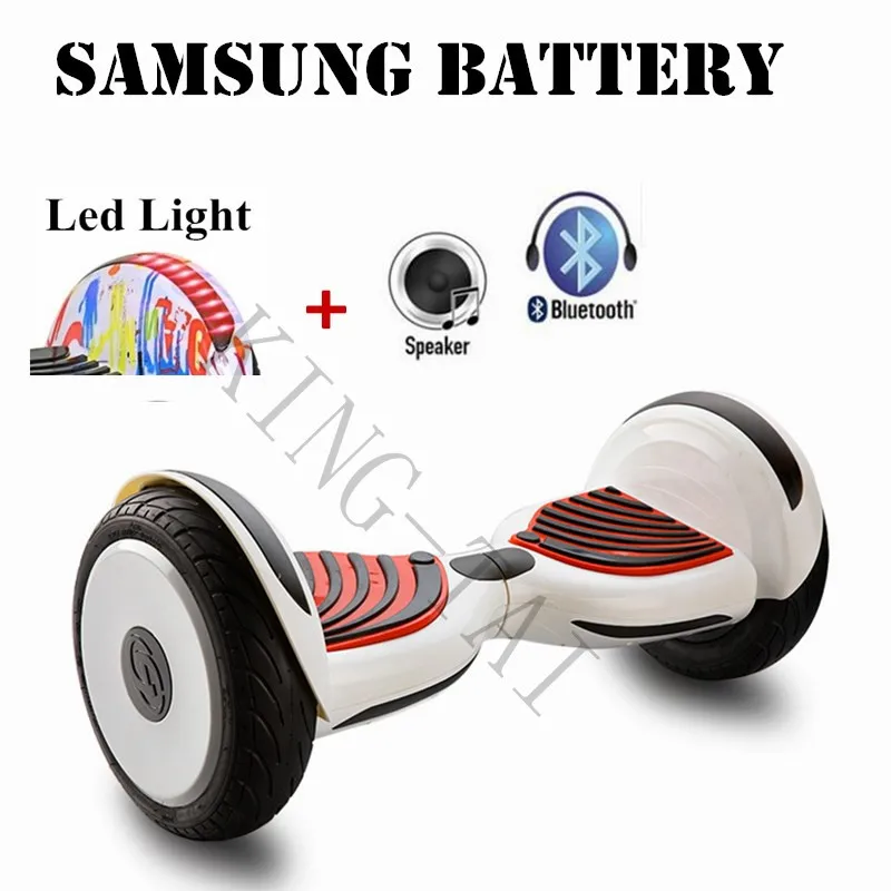 10 дюймовый смарт скутер samsung Батарея + Bluetooth Динамик два колеса самостоятельного