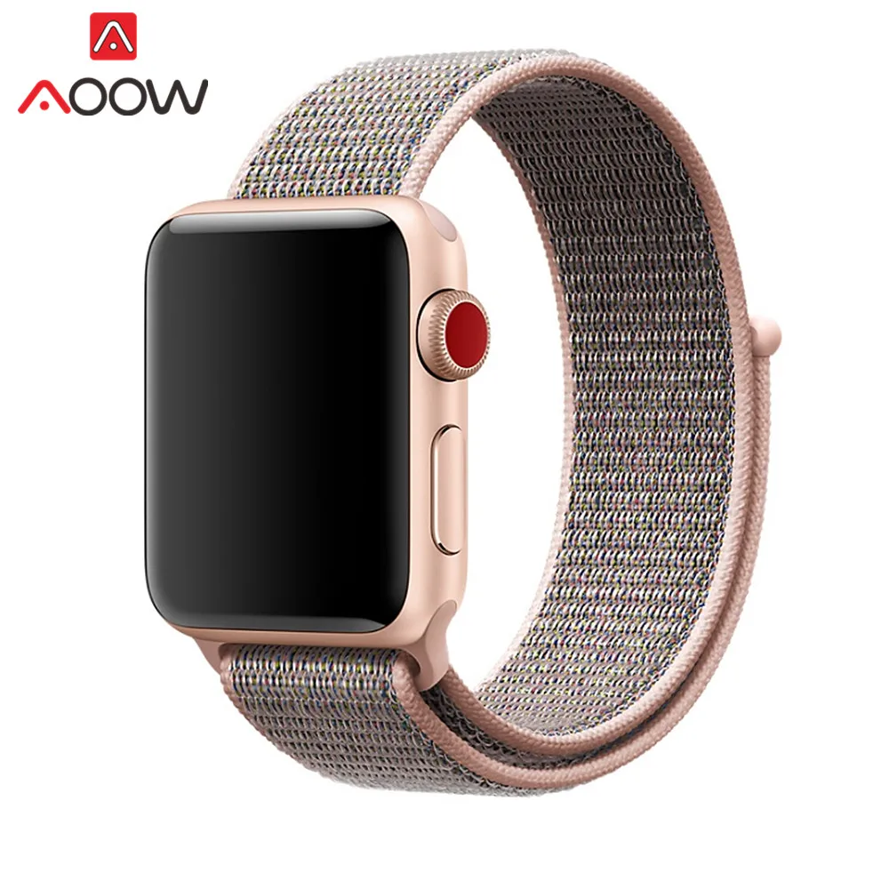 Цветной нейлоновый ремешок для часов Apple Watch 38 мм 42 мм 40 мм 44 мм тканый холщовый ремешок на липучке браслет для часов iwatch 1 2 3 4 - Цвет ремешка: Colour 3