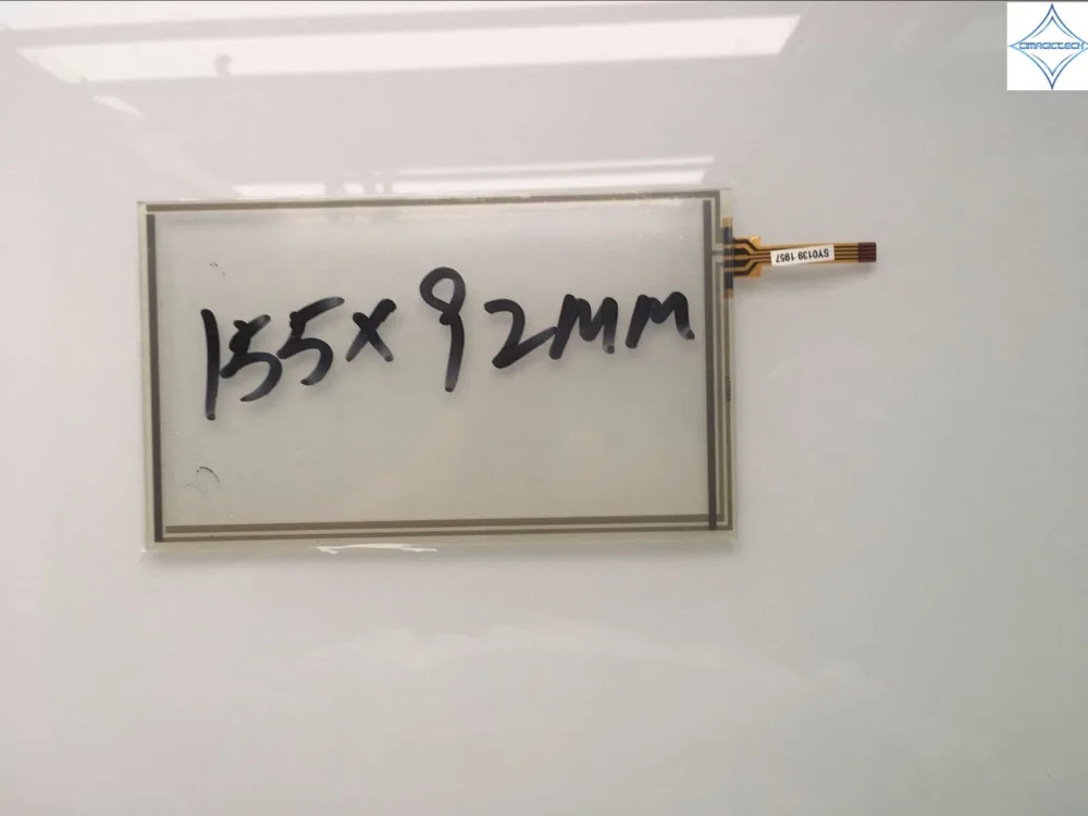 

Новинка 6,2 дюйма для GPS сенсорного экрана с сопротивлением дигитайзер панель Стекло Объектив 155*93 мм 4pin SY0139 1957