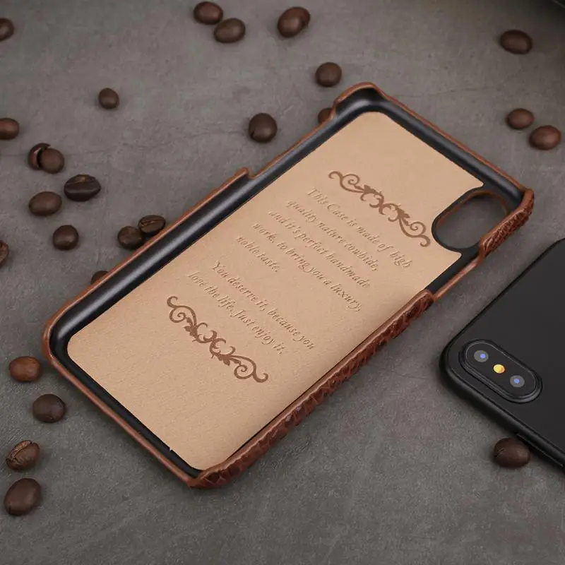 

Genuine Leather Case For Iphone X Case Cover MAKEULIKE Luxury & Cool Protection Coques For Iphone XS Case Hoesje