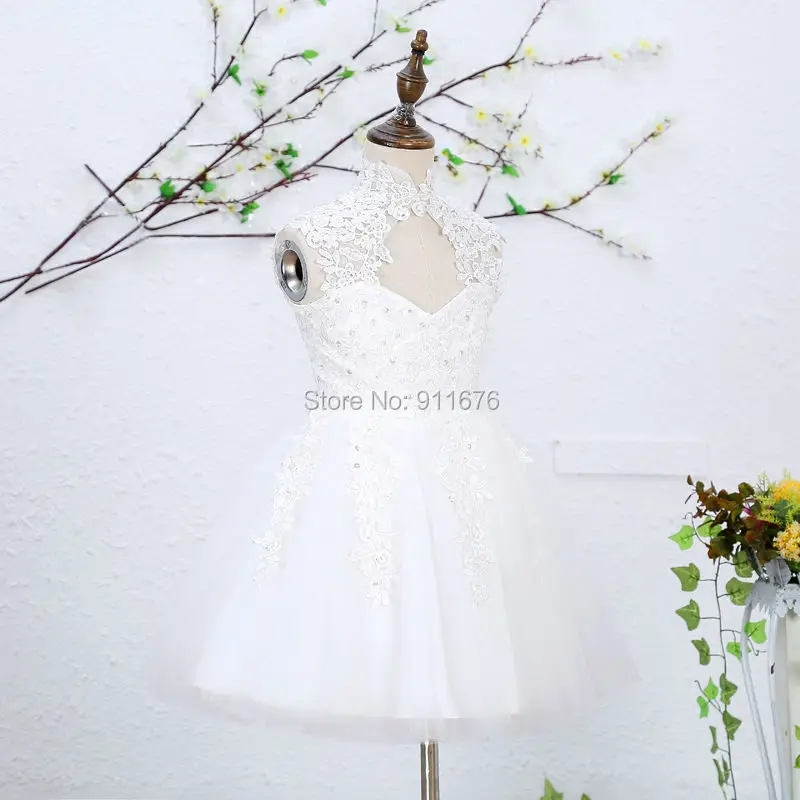 Девушки Без Рукавов Pageant Платья 2017 A-Line Платье Белые Аппликации Из Бисера See Through