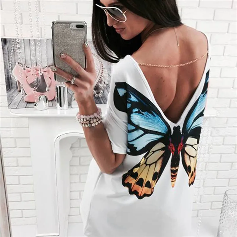 Летняя Лоскутная Половина рукава с круглым вырезом мини платье Глубокий V Стиль