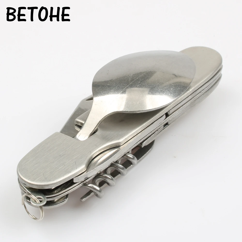 BETOHE портативный складной походный набор инструментов из нержавеющей стали для