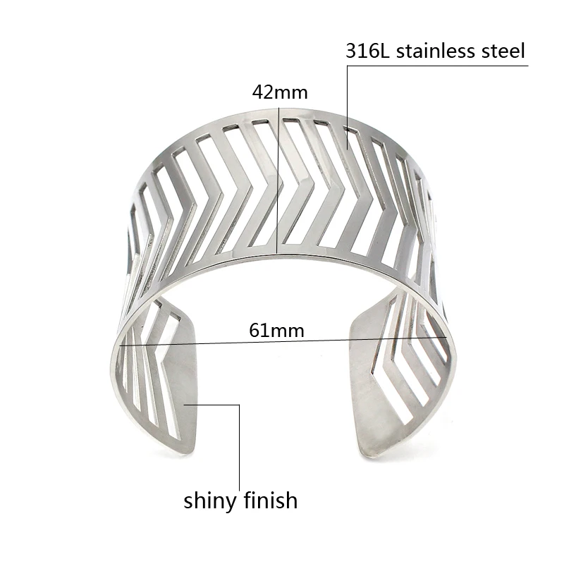 Мода 2017 г. геометрические полые браслеты для женщин ювелирные изделия блестящие