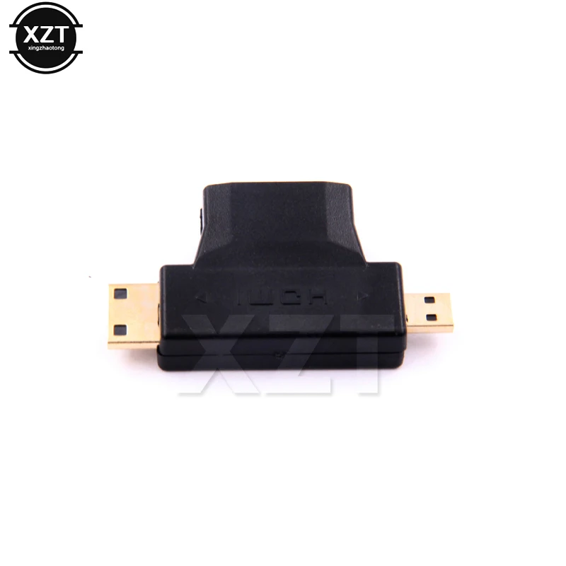 Высокоскоростные кабели для HDTV 1080P HDMI 3 в 1 Micro штекер + Mini 4 гнездо Кабельный
