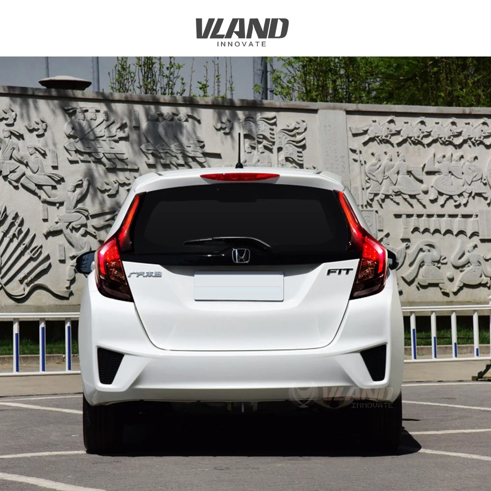 Vland Автомобильный задний светильник для Fit/Jazz светодиодный 2014 2017 фонарь с DRL +