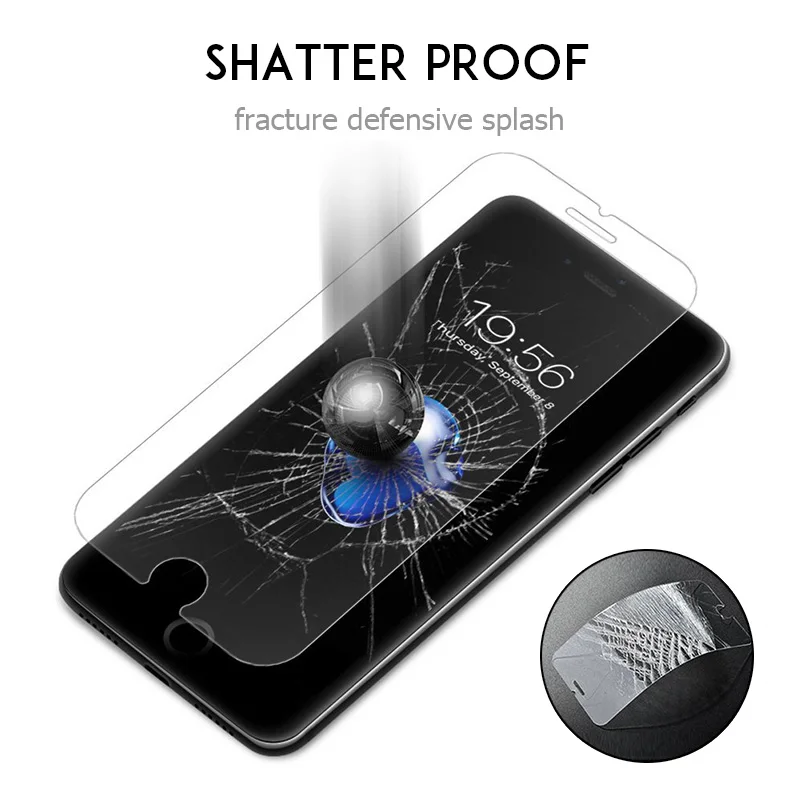 2 шт./лот 9H закаленное стекло для iPhone 5 5S 6 6S 7 Plus 4 4S Защитная пленка | Мобильные