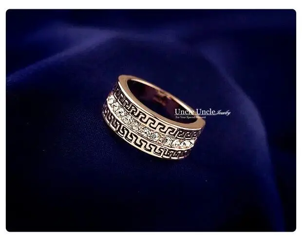 Бренд Дизайн розовое золото цвет австрийский горный хрусталь проложили G Ретро