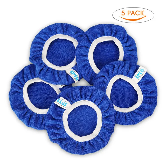 SPTA 9 10 Inch Car Polisher Pad Bonnet Polishing Buffing Waxing Pad Cover Case For Car Polisher Waxer Bonnet Auto Polish Machine