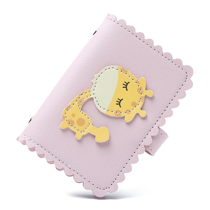 giraffe purple APP BLOG бренд милый кролик Уши кошка Жираф бизнес-держатель для карт кошелек банк чехол для кредитных карт ID Держатели для женщин и мужчин Porte Carte - Цвет: giraffe purple