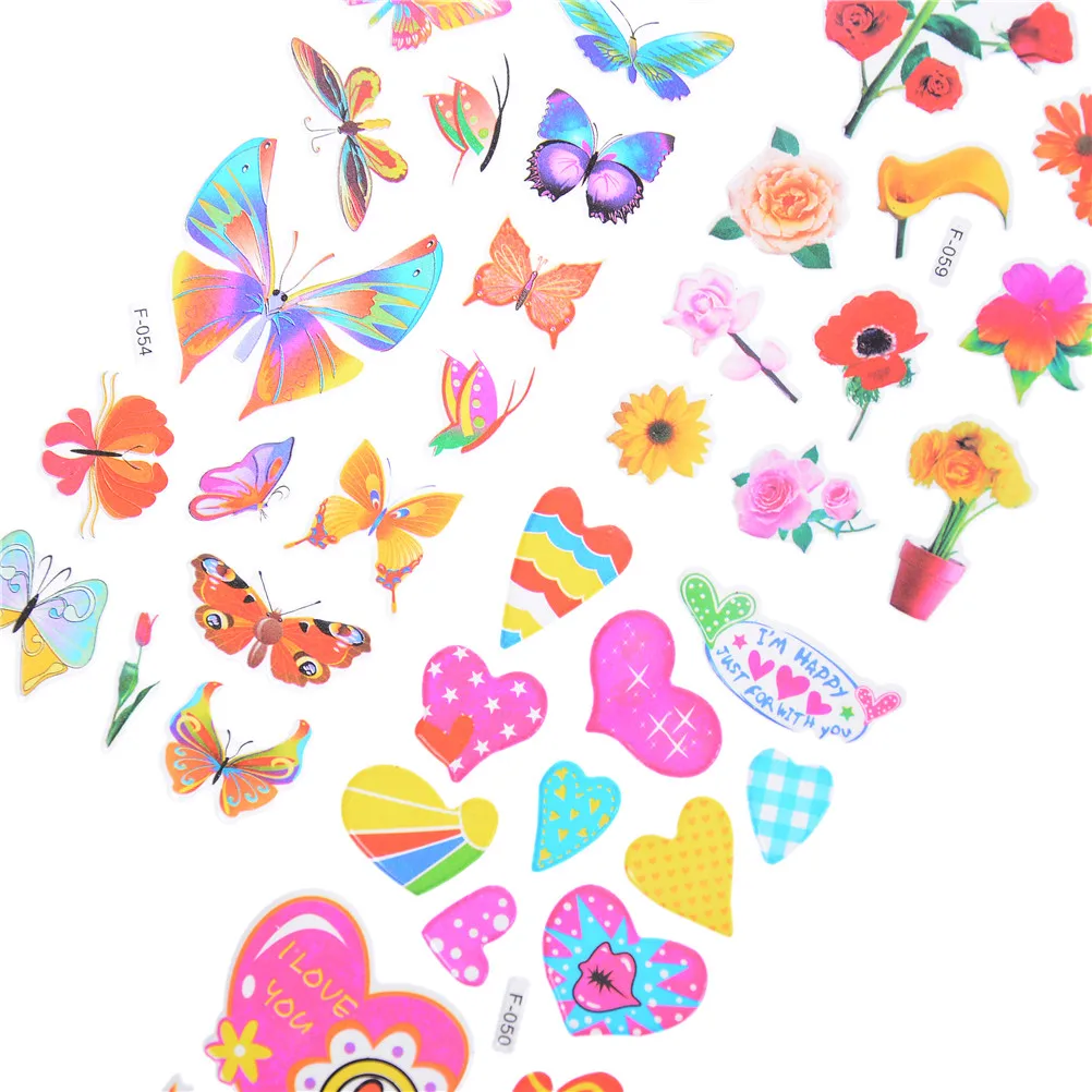 5 Sheets Classic Toys Teacher Reward Stickers Random Send Cute Love Heart Butterfly Flower Sticker | Игрушки и хобби