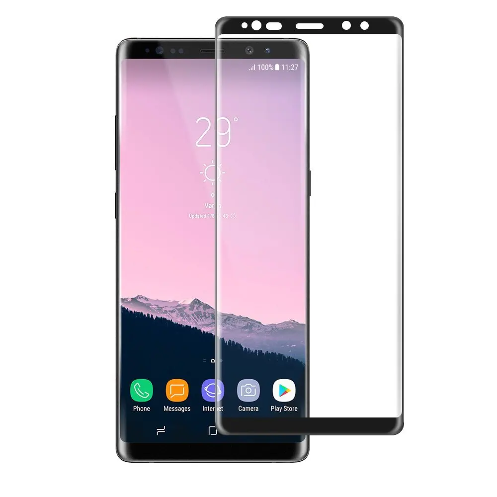 Защитная пленка для экрана Samsung Galaxy Note 8 S8 Plus 3D с изогнутым полным покрытием из